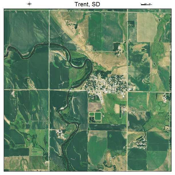 Trent, SD air photo map