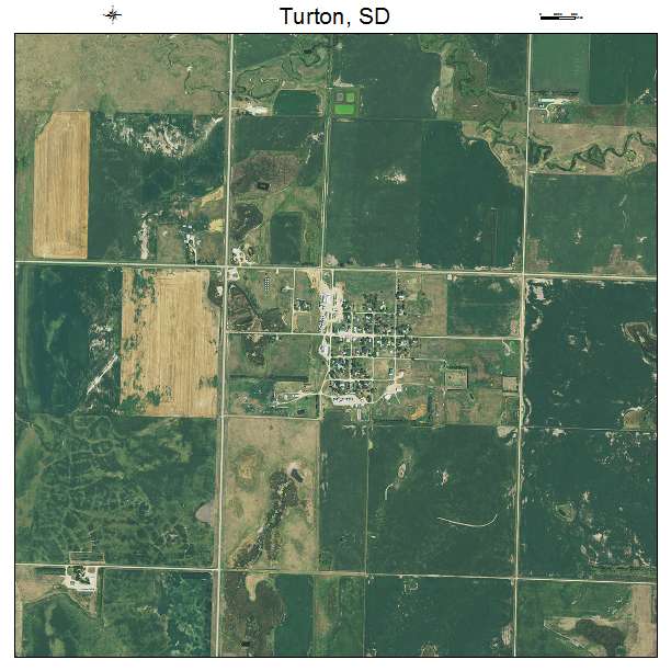 Turton, SD air photo map