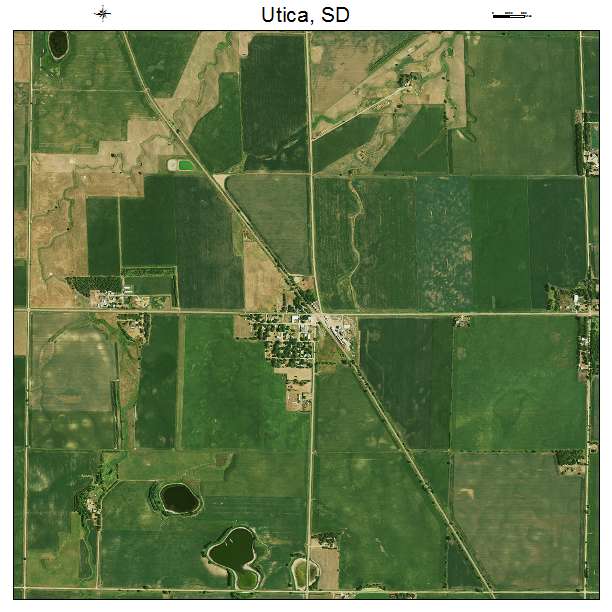 Utica, SD air photo map