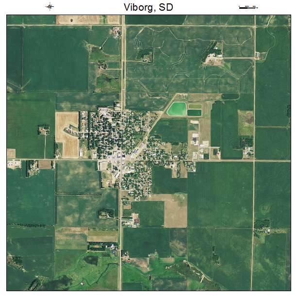 Viborg, SD air photo map