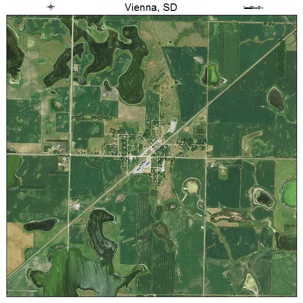 Vienna, SD air photo map