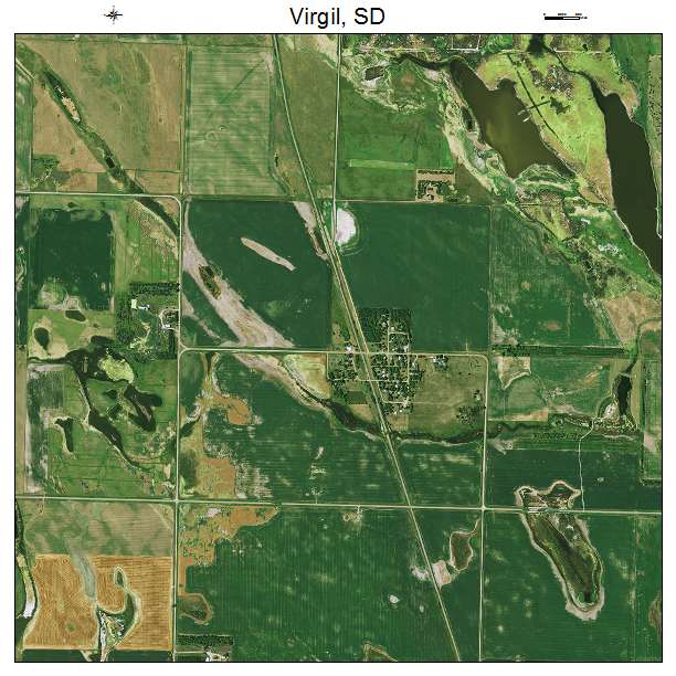 Virgil, SD air photo map