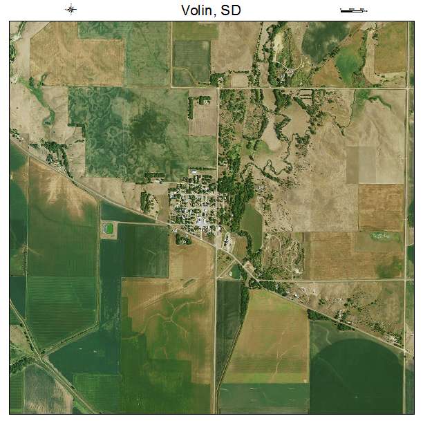 Volin, SD air photo map