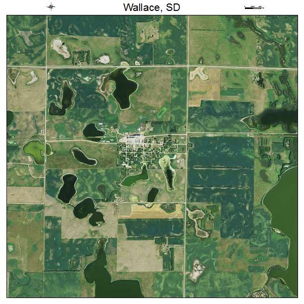 Wallace, SD air photo map