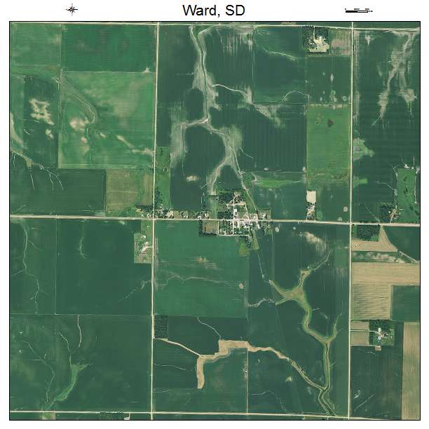 Ward, SD air photo map