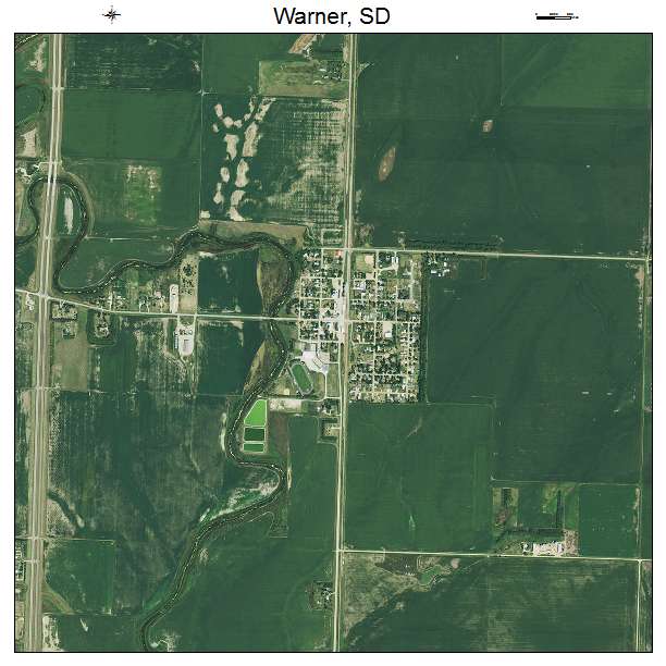 Warner, SD air photo map