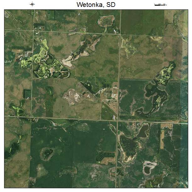Wetonka, SD air photo map