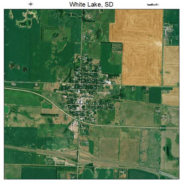 White Lake, SD air photo map