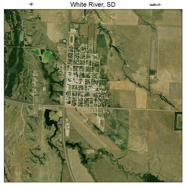White River, SD air photo map