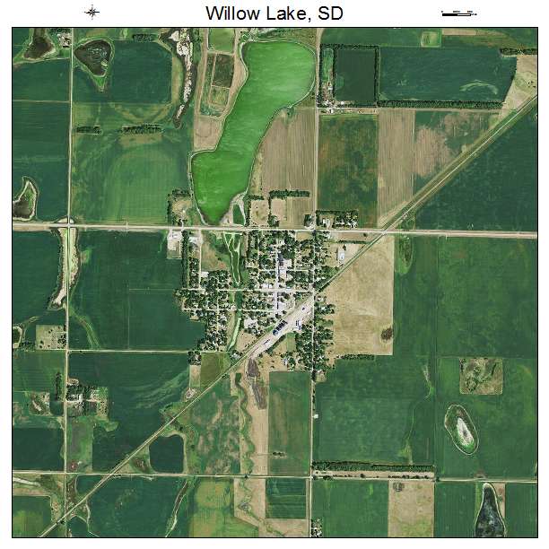 Willow Lake, SD air photo map