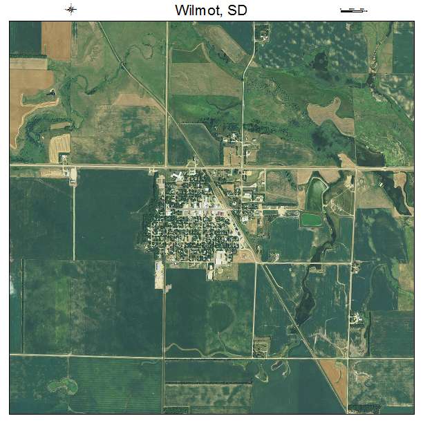 Wilmot, SD air photo map