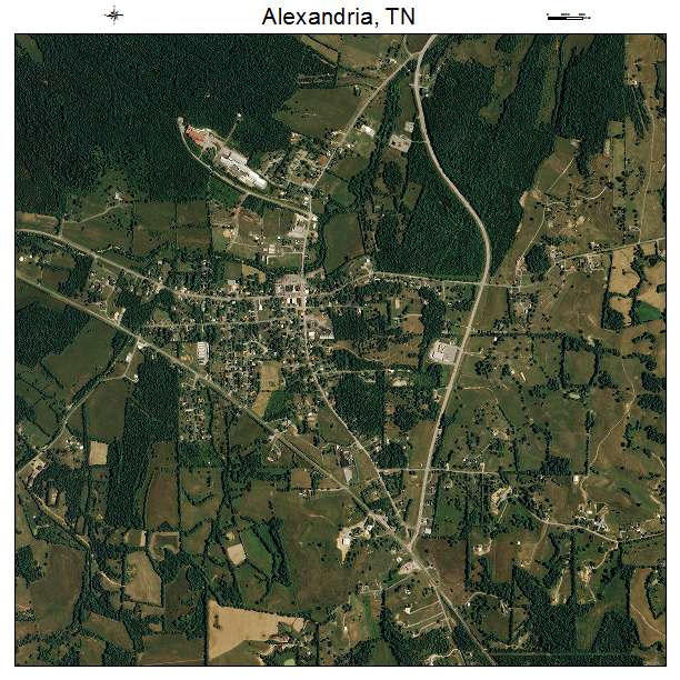 Alexandria, TN air photo map