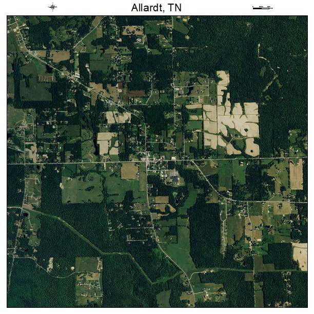 Allardt, TN air photo map