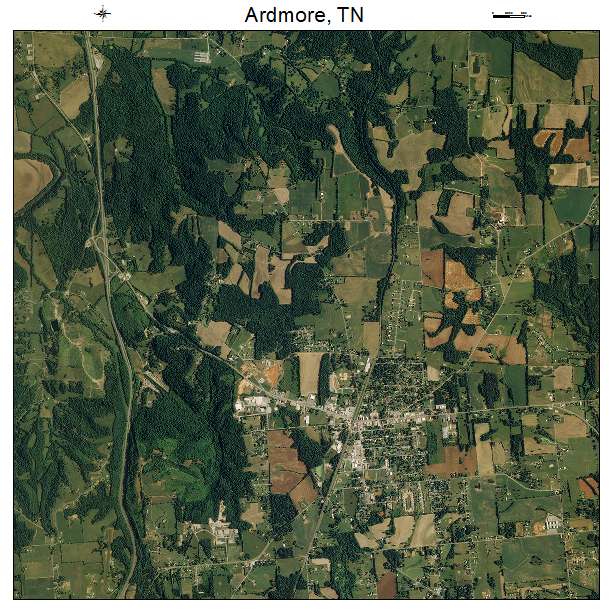 Ardmore, TN air photo map