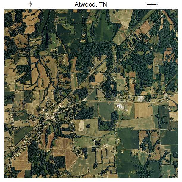 Atwood, TN air photo map