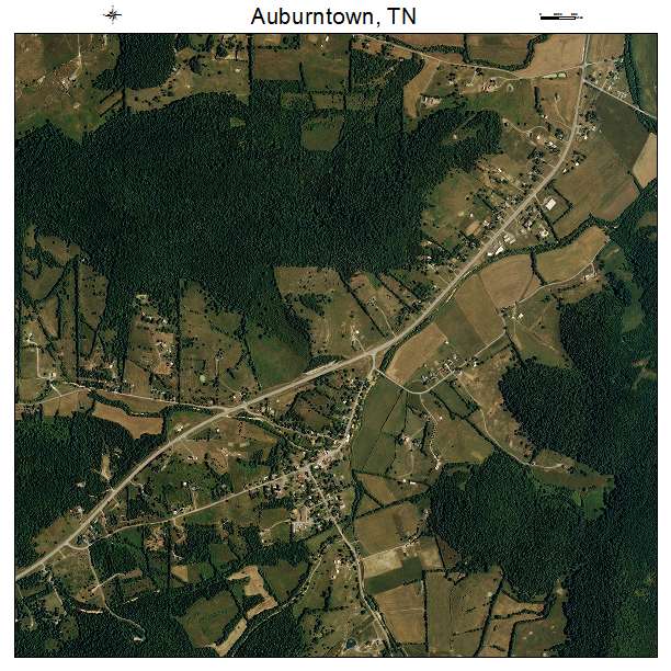 Auburntown, TN air photo map