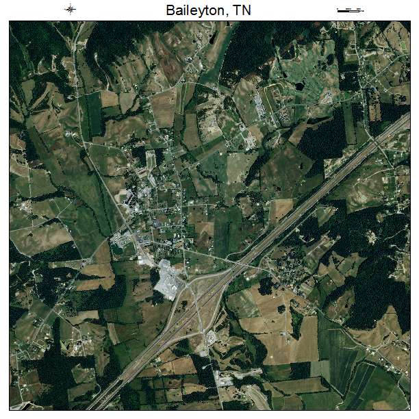Baileyton, TN air photo map