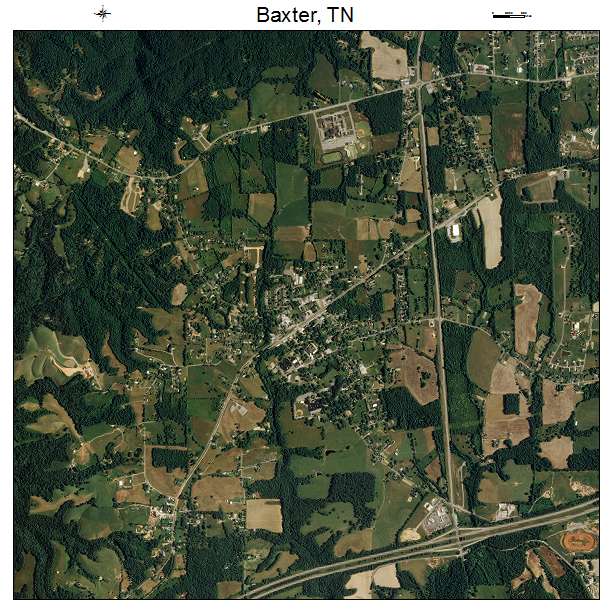Baxter, TN air photo map