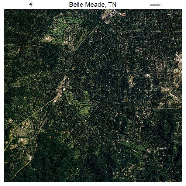 Belle Meade, TN air photo map