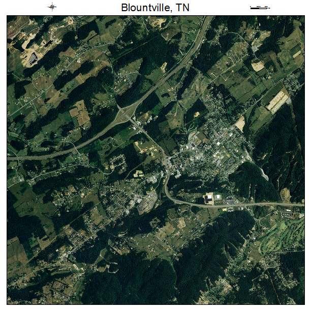 Blountville, TN air photo map
