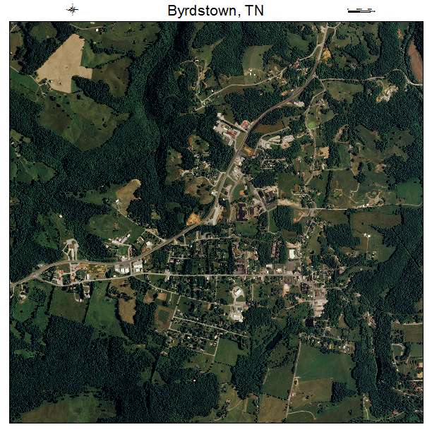 Byrdstown, TN air photo map