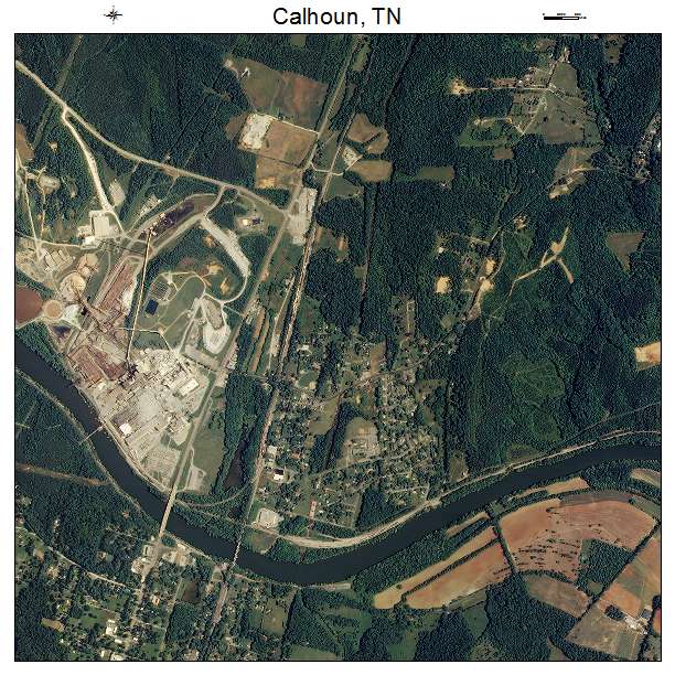 Calhoun, TN air photo map