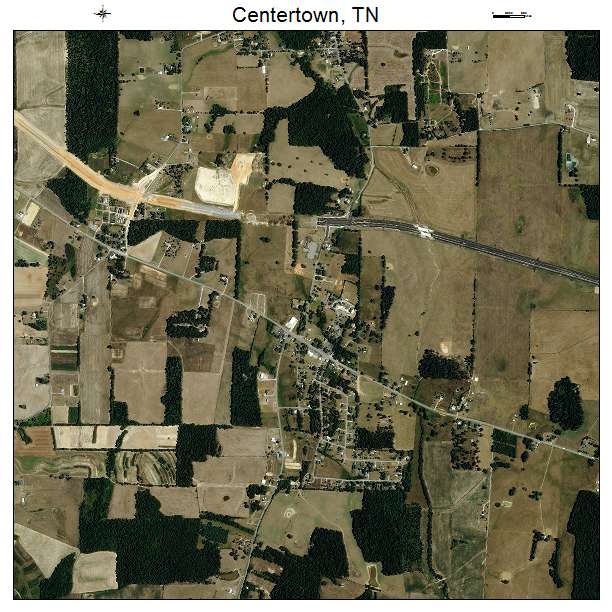 Centertown, TN air photo map