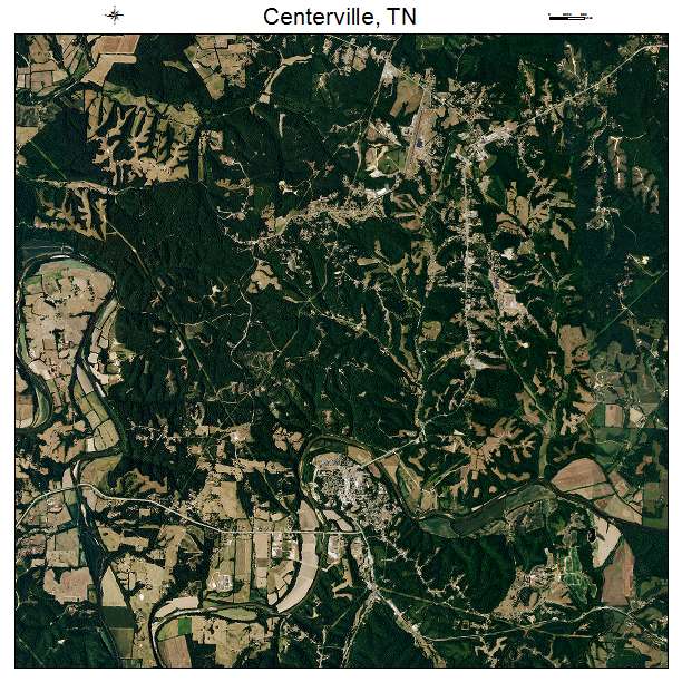 Centerville, TN air photo map