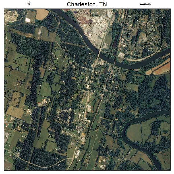 Charleston, TN air photo map