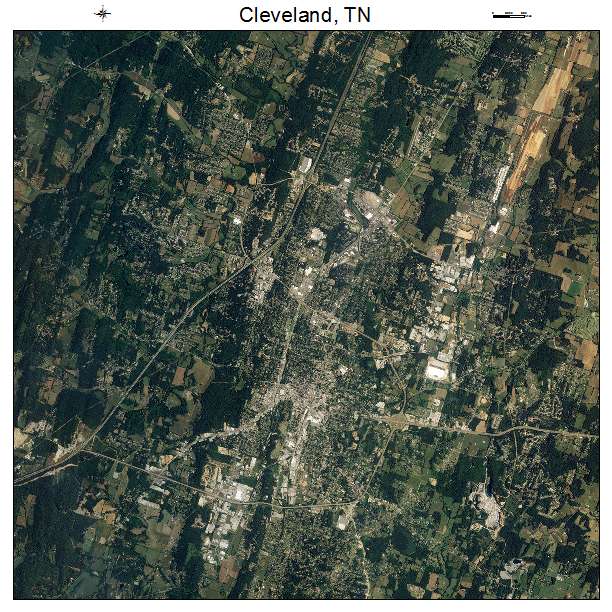 Cleveland, TN air photo map