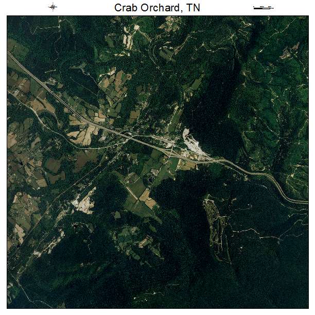 Crab Orchard, TN air photo map