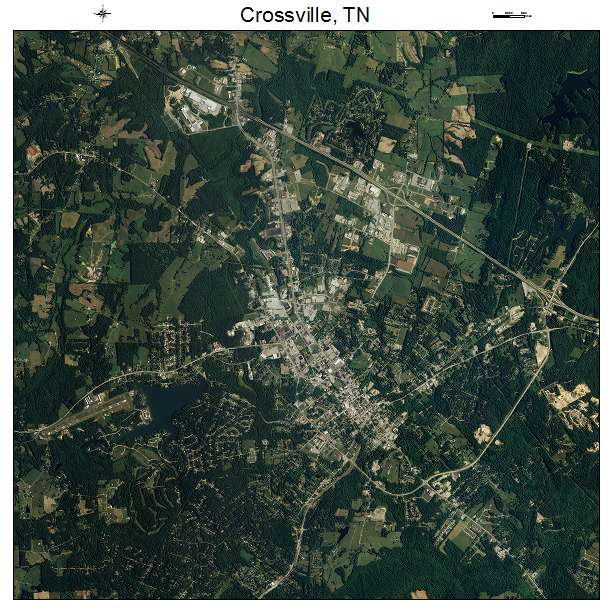 Crossville, TN air photo map
