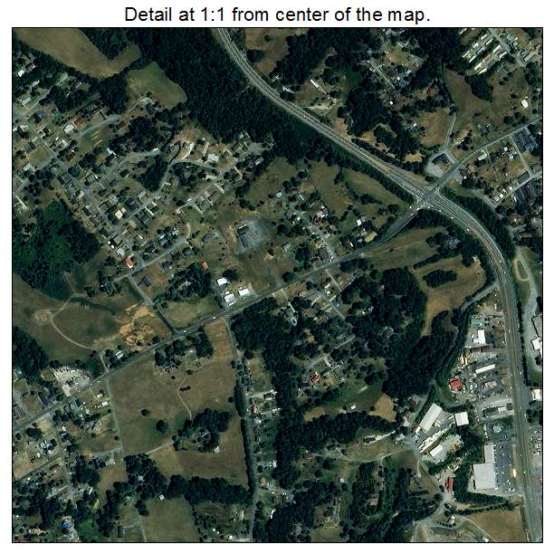 Bloomingdale, Tennessee aerial imagery detail