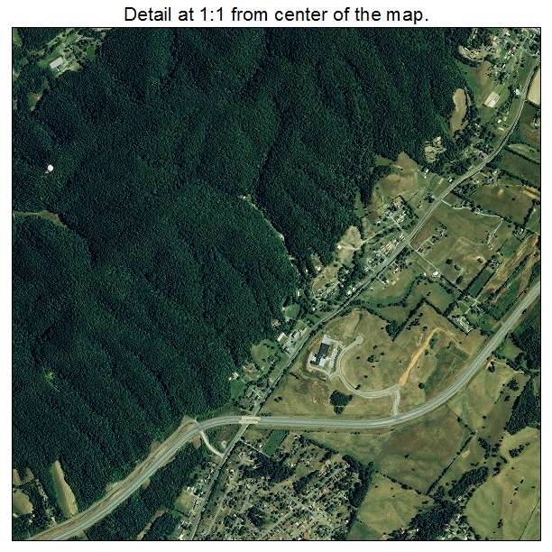 Bristol, Tennessee aerial imagery detail