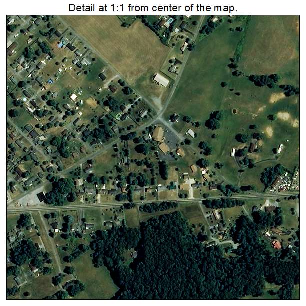 Central, Tennessee aerial imagery detail