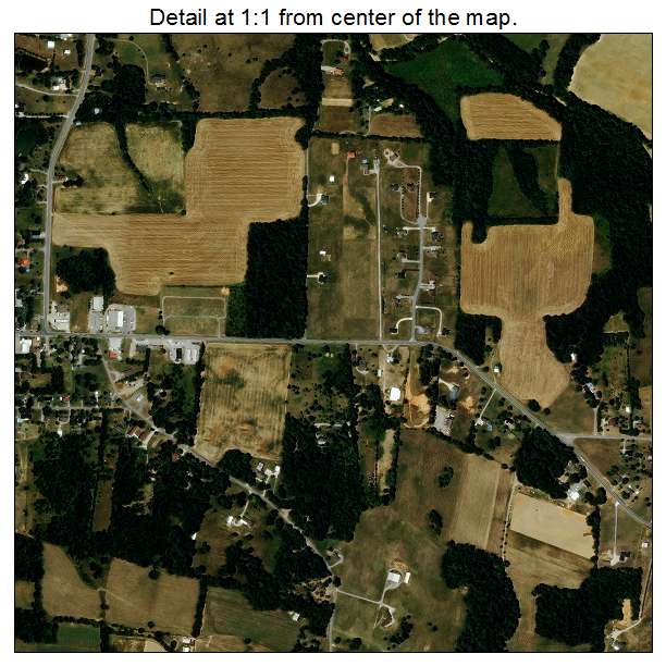 Cross Plains, Tennessee aerial imagery detail