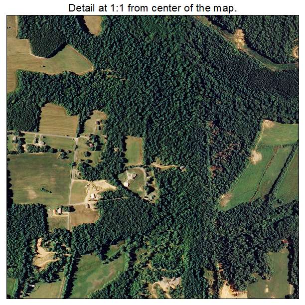 Crump, Tennessee aerial imagery detail