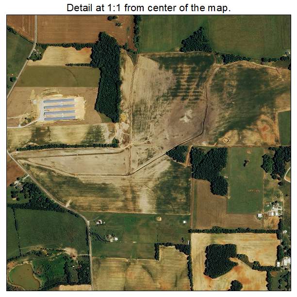 Decherd, Tennessee aerial imagery detail