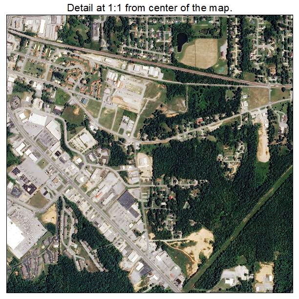 Dickson, Tennessee aerial imagery detail