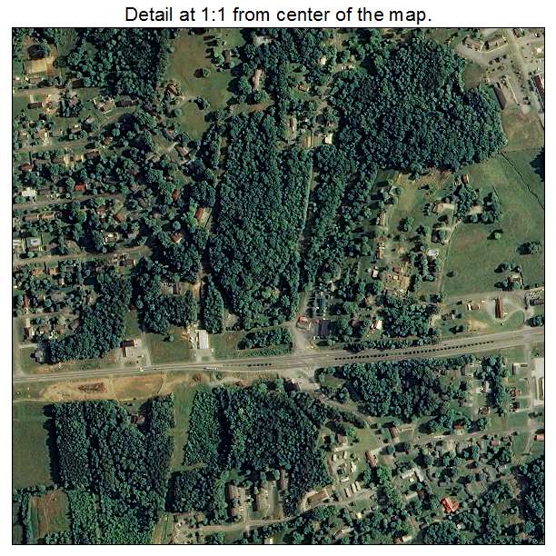 Etowah, Tennessee aerial imagery detail