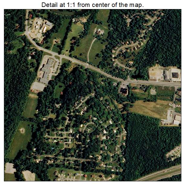 Kingston Springs, Tennessee aerial imagery detail