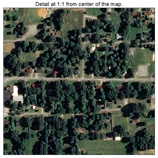 Maury City, Tennessee aerial imagery detail