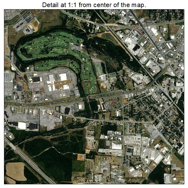 Murfreesboro, Tennessee aerial imagery detail