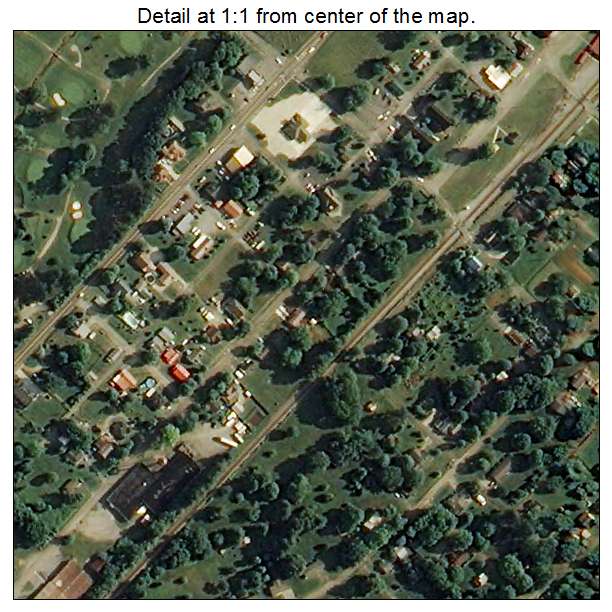 Niota, Tennessee aerial imagery detail