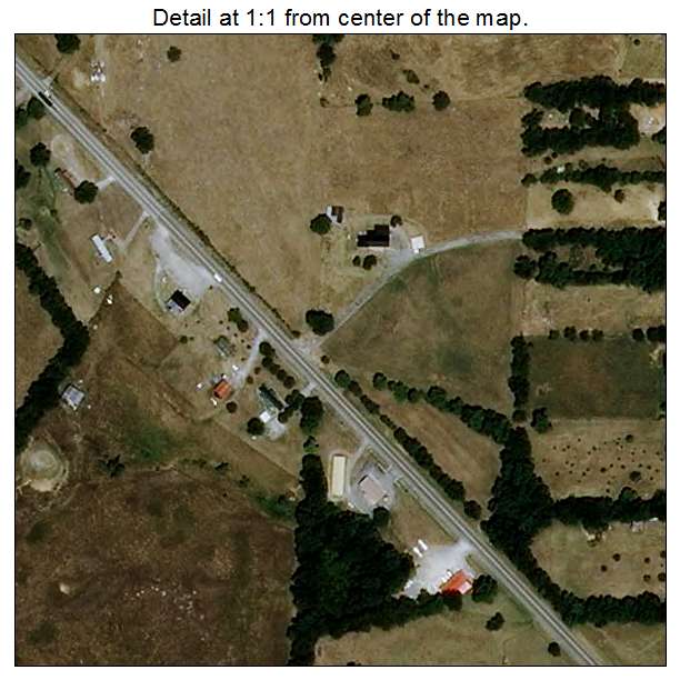 Petersburg, Tennessee aerial imagery detail