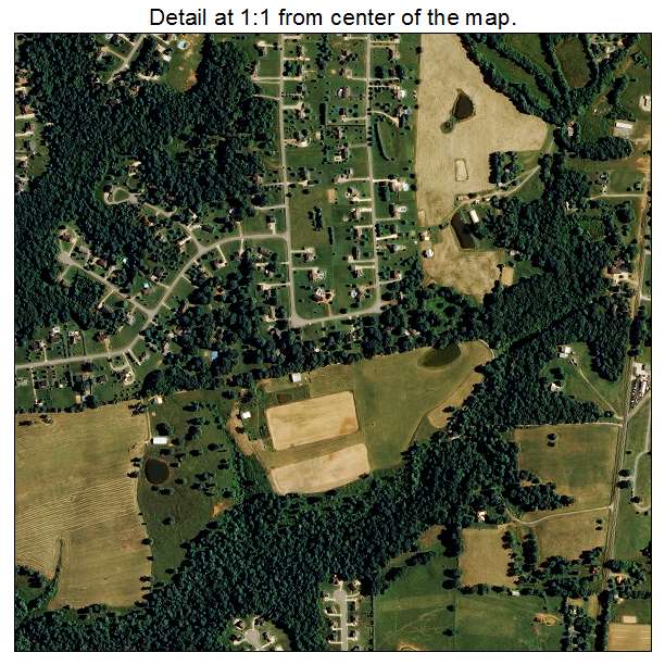 Pleasant View, Tennessee aerial imagery detail