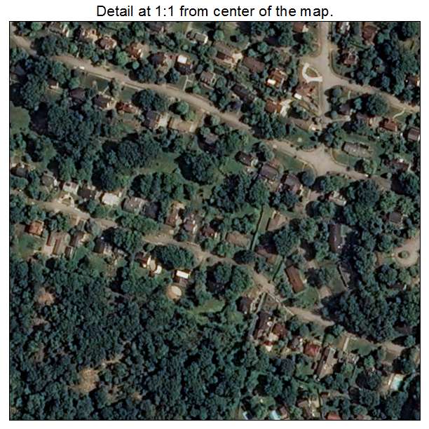 Ridgeside, Tennessee aerial imagery detail