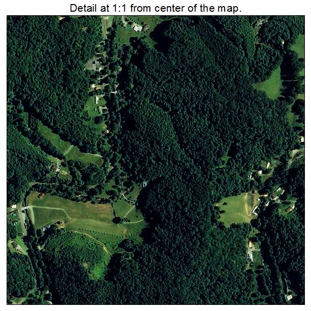 Roan Mountain, Tennessee aerial imagery detail