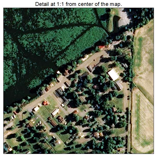Samburg, Tennessee aerial imagery detail