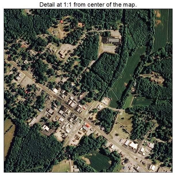 Selmer, Tennessee aerial imagery detail